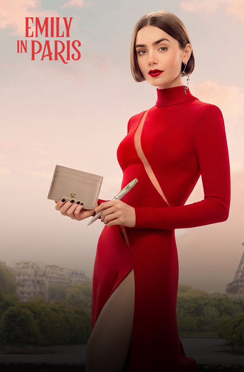 Emily in Paris &times; Sheaffer. Bring Paris to your desk with elegant pens, notepads &amp; other womanly accessories.